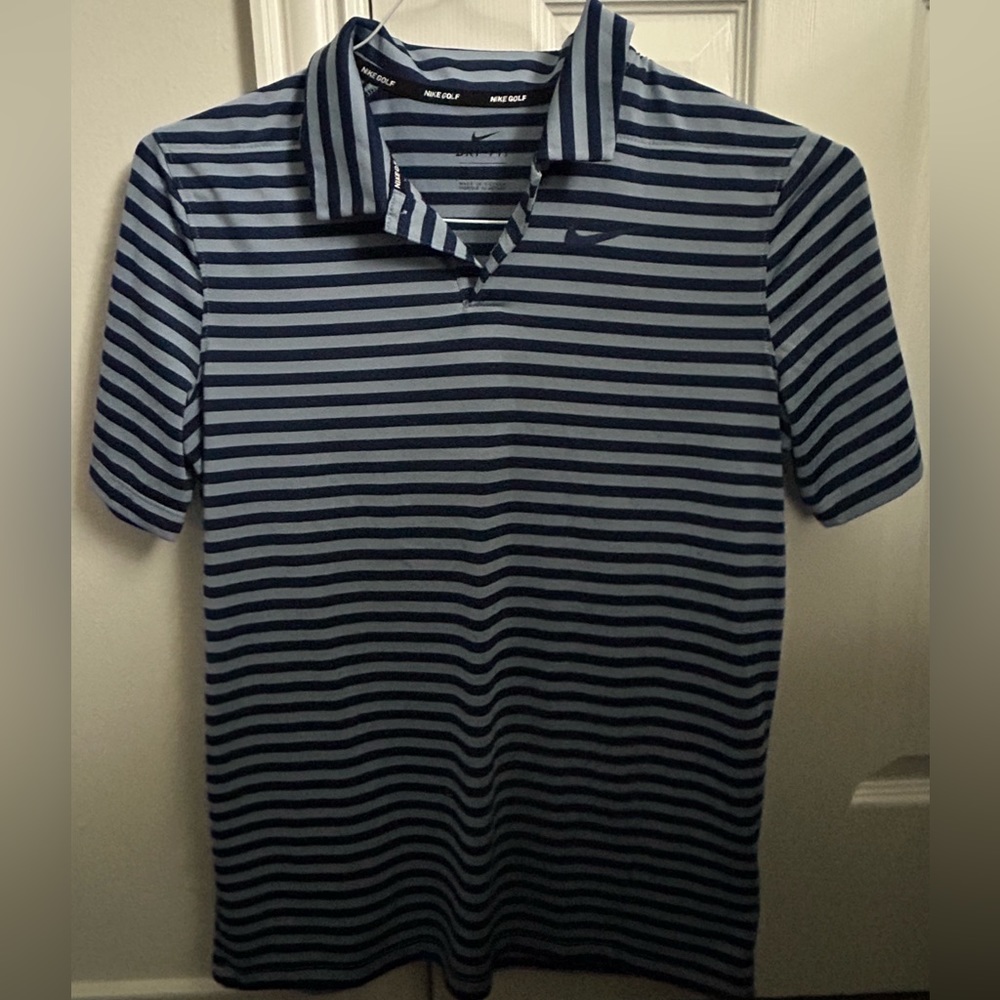 Nike Striped Dri-Fit Golf shirt